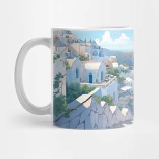 Greece Santorini Landscape - Anime Wallpaper Mug
